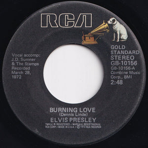 Elvis Presley - Burning Love / Steamroller Blues (7 inch Record / Used)