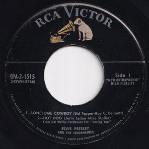 Elvis Presley - Lonesome Cowboy; Hot Dog / Mean Woman Blues; Got A Lot O' Livin' To Do (7 inch Record / Used)