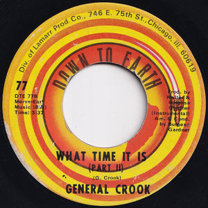 General Crook - What Time It Is (Part 1) / (Part 2) (7 inch Record / Used)