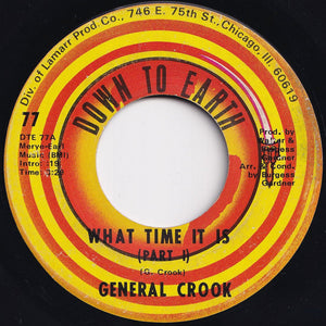 General Crook - What Time It Is (Part 1) / (Part 2) (7 inch Record / Used)