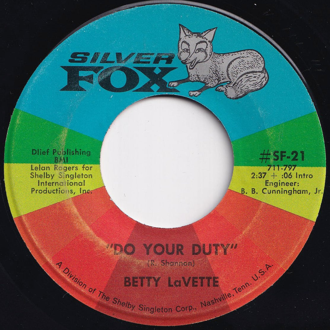 Betty Lavette - Do Your Duty / Love's Made A Fool Out Of Me (7 inch Record / Used)