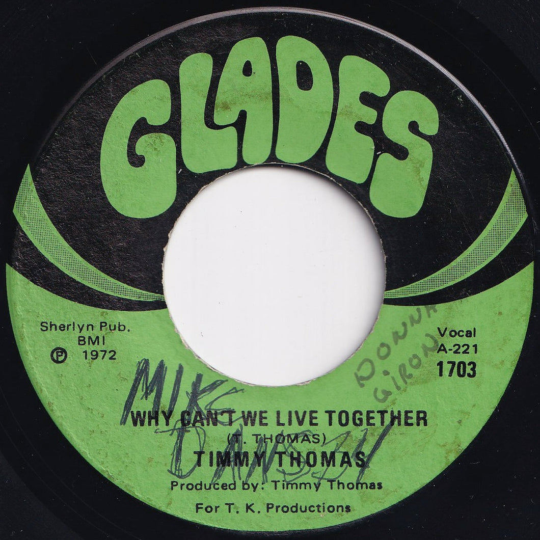 Timmy Thomas - Why Can't We Live Together / Funky Me (7 inch Record / Used)