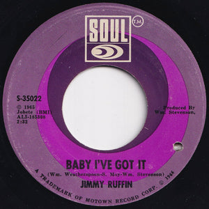 Jimmy Ruffin - What Becomes Of The Broken Hearted / Baby I've Got It (7 inch Record / Used)