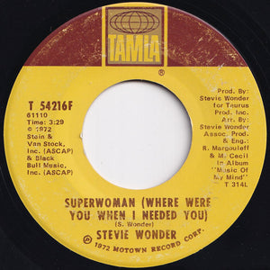 Stevie Wonder - Superwoman (Where Were You When I Needed You) / I Love Every Little Thing About You (7 inch Record / Used)