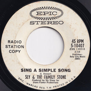 Sly & The Family Stone - Everyday People / Sing A Simple Song (7 inch Record / Used)