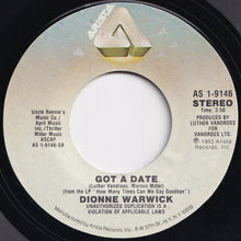 画像をギャラリービューアに読み込む, Dionne Warwick - Got A Date / Two Ships Passing In The Night (7 inch Record / Used)
