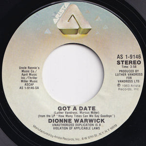 Dionne Warwick - Got A Date / Two Ships Passing In The Night (7 inch Record / Used)