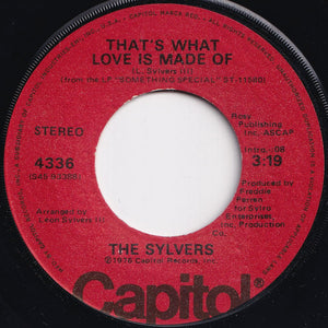 Sylvers - Hot Line / That's What Love Is Made Of (7 inch Record / Used)