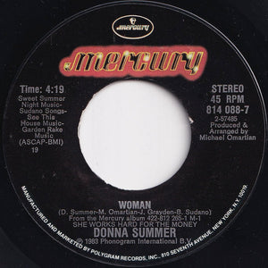 Donna Summer - Unconditional Love / Woman (7 inch Record / Used)