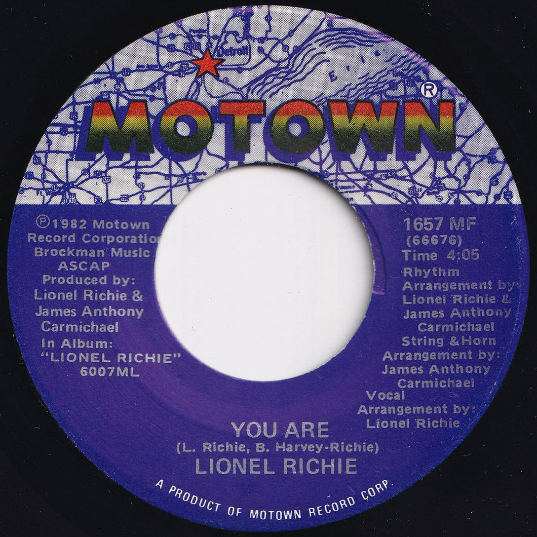 Lionel Richie - You Are / You Mean More To Me (7 inch Record / Used)