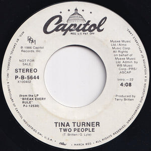 Tina Turner - Two People / Two People (7 inch Record / Used)