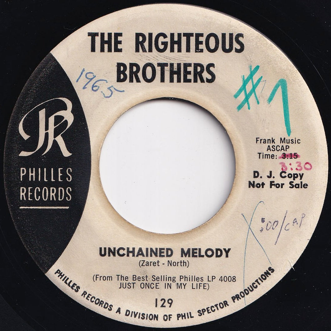 Righteous Brothers - Unchained Melody / Hung On You (7 inch Record / Used)