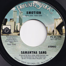 画像をギャラリービューアに読み込む, Samantha Sang - Emotion / When Love Is Gone (7 inch Record / Used)
