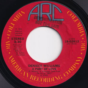 Deniece Williams - It's Gonna Take A Miracle / A Part Of Love (7 inch Record / Used)