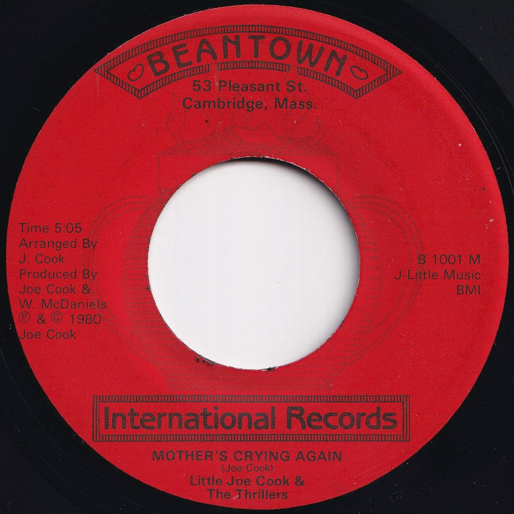 Little Joe Cook & The Thrillers - Mother's Crying Again / Nearer My God To Thee (7 inch Record / Used)