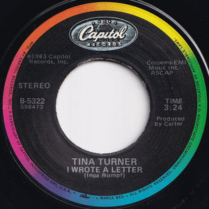 Tina Turner - Let's Stay Together / I Wrote A Letter (7 inch Record / Used)