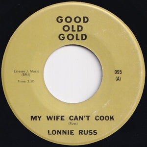 Lonnie Russ / Evelyn Freeman - My Wife Can't Cook / Didn't It Rain (7 inch Record / Used)