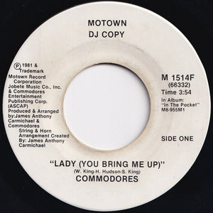 Commodores - Lady (You Bring Me Up) / Lady (You Bring Me Up) (7 inch Record / Used)