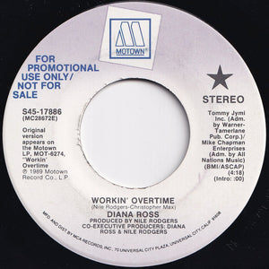 Diana Ross - Workin' Overtime / Workin' Overtime (7 inch Record / Used)