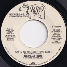 画像をギャラリービューアに読み込む, Revelation - You To Me Are Everything (Part 1) (Stereo) / (Mono)  (7 inch Record / Used)
