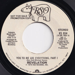 Revelation - You To Me Are Everything (Part 1) (Stereo) / (Mono)  (7 inch Record / Used)