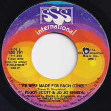 Load image into Gallery viewer, Peggy Scott &amp; Jo Jo Benson - Soulshake / We Were Made For Each Other (7 inch Record / Used)
