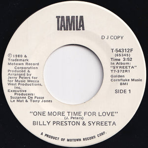 Billy Preston, Syreeta - One More Time For Love / One More Time For Love (7 inch Record / Used)