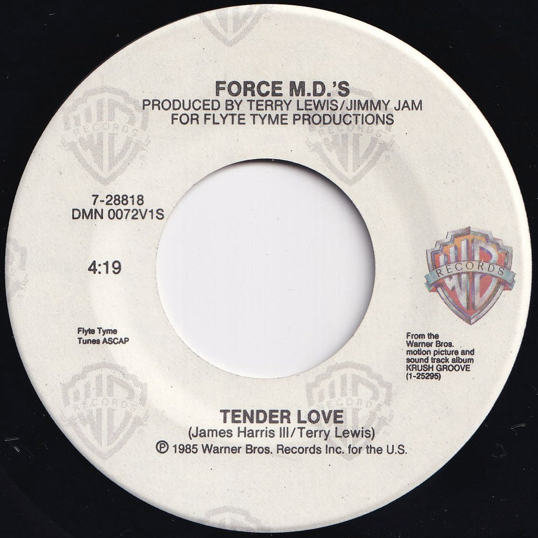 Force M.D.'s - Tender Love / (Instrumental) (7 inch Record / Used)