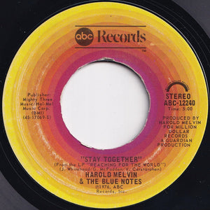 Harold Melvin & The Blue Notes - Reaching For The World / Stay Together (7 inch Record / Used)