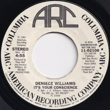 画像をギャラリービューアに読み込む, Deniece Williams - It&#39;s Your Conscience / It&#39;s Your Conscience (7 inch Record / Used)
