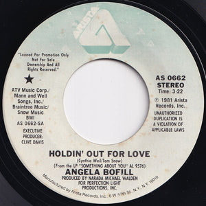 Angela Bofill - Holding Out For Love (Stereo) / (Mono) (7 inch Record / Used)