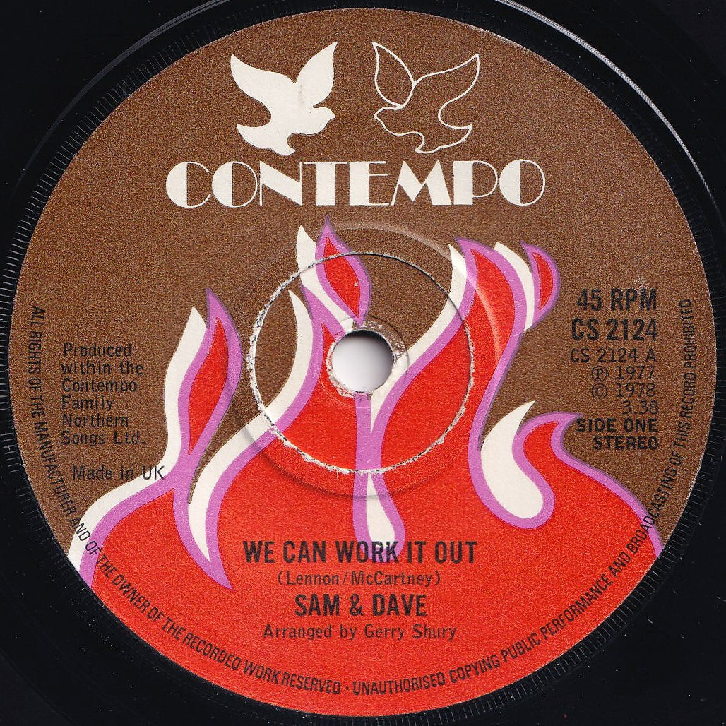 Sam & Dave - We Can Work It Out / Medley: You Don't Know Like I Know / Hold On I'm Comin' (7 inch Record / Used)