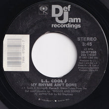 Load image into Gallery viewer, L.L. Cool J - I Need Love / My Rhyme Ain&#39;t Done (7 inch Record / Used)
