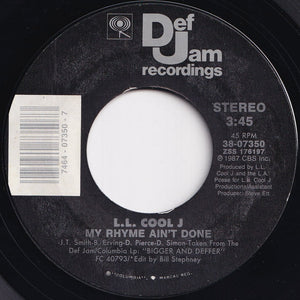 L.L. Cool J - I Need Love / My Rhyme Ain't Done (7 inch Record / Used)