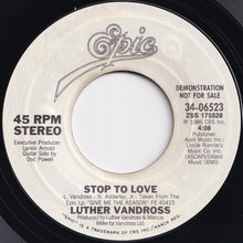 Load image into Gallery viewer, Luther Vandross - Stop To Love / Stop To Love (7 inch Record / Used)
