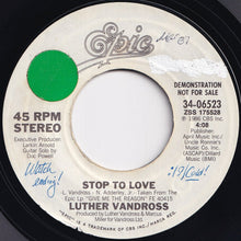 Load image into Gallery viewer, Luther Vandross - Stop To Love / Stop To Love (7 inch Record / Used)
