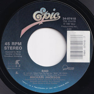 Michael Jackson - Bad / I Can't Help It (7 inch Record / Used)