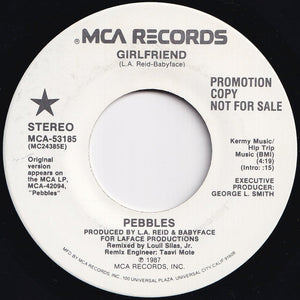 Pebbles - Girlfriend / Girlfriend (7 inch Record / Used)