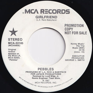 Pebbles - Girlfriend / Girlfriend (7 inch Record / Used)