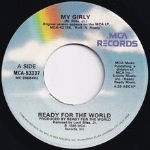 画像をギャラリービューアに読み込む, Ready For The World - My Girly / (Instrumental) (7 inch Record / Used)
