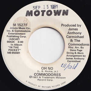 Commodores - Oh No / Oh No (7 inch Record / Used)