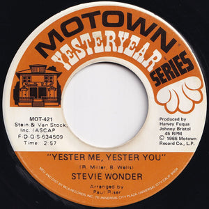 Stevie Wonder - My Cherie Amour / Yester-me, Yester-you, Yester-day (7 inch Record / Used)