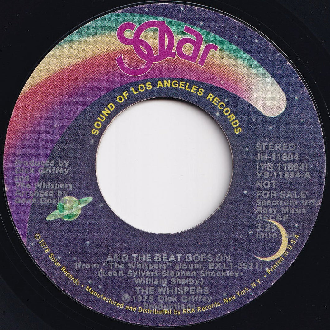 Whispers - And The Beat Goes On (Stereo) / (Mono) (7 inch Record / Used)