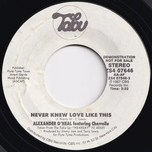 Alexander O'Neal, Cherrelle - Never Knew Love Like This / Never Knew Love Like This (7 inch Record / Used)