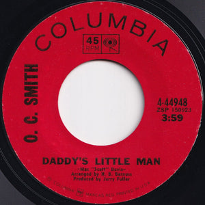 O.C. Smith - Daddy's Little Man / If I Leave You Now (7 inch Record / Used)