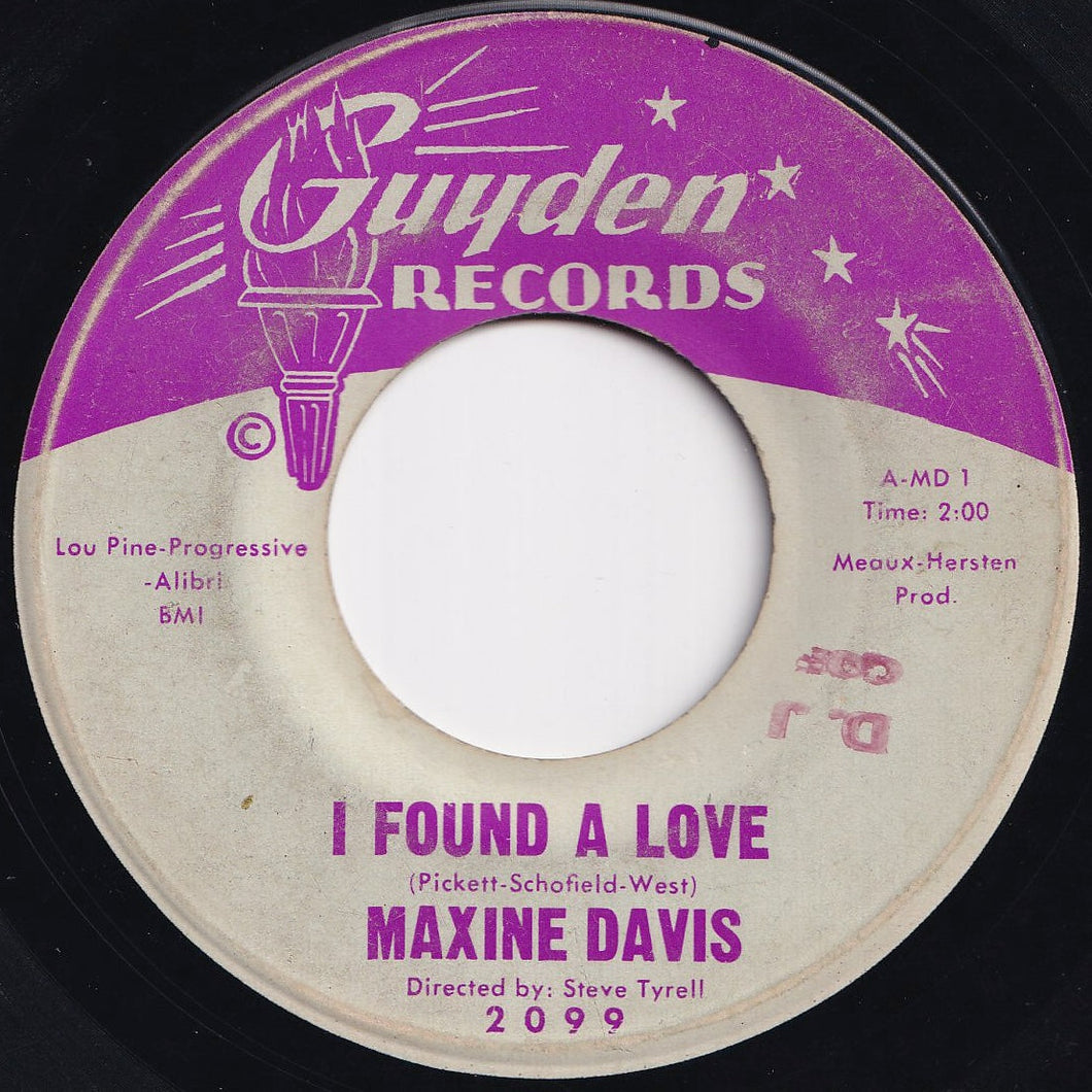 Maxine Davis - I Found A Love / He's My Guy (7 inch Record / Used)