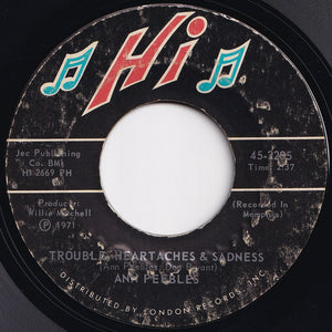 Ann Peebles - Breaking Up Somebody's Home / Trouble, Heartaches & Sadness (7 inch Record / Used)