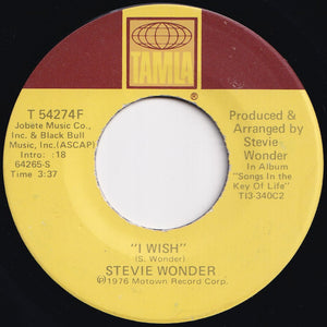 Stevie Wonder - I Wish / You And I (7 inch Record / Used)