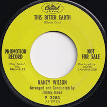 Load image into Gallery viewer, Nancy Wilson - Peace Of Mind / This Bitter Earth (7 inch Record / Used)
