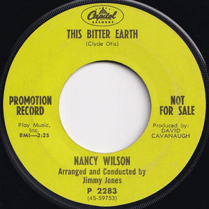 Nancy Wilson - Peace Of Mind / This Bitter Earth (7 inch Record / Used)